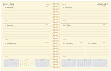 ivory wirebound calendar refill