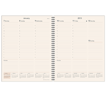 Ivory Desk Refill Calendars